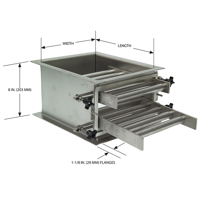 Grate In-Housing with Dimensions