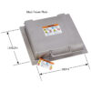 Plate Magnet Maxipower Plate with Dimensions